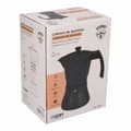 Miniatyrbillede 2 af 3: Italiensk Kaffekande EDM Sort Aluminium 6 Kopper Induktion