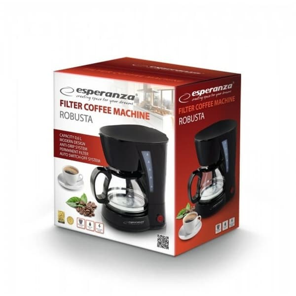 Elektrisk kaffemaskine Esperanza EKC006 Sort 650 W 0,6 L