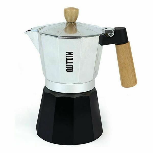 Italiensk Kaffekande Quttin Træ Aluminium 9 Kopper (6 enheder)