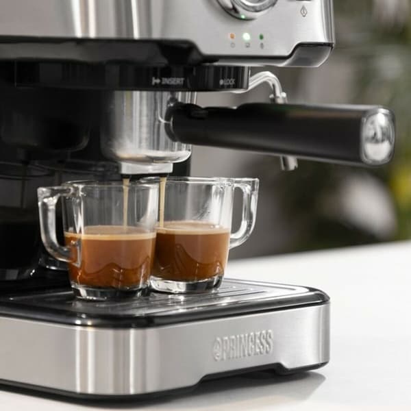 Ekspress Manuell Kaffemaskin Princess 01.249412.01.001 Stål 1,5 L