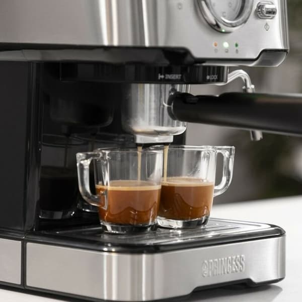 Ekspress Manuell Kaffemaskin Princess 01.249412.01.001 Stål 1,5 L
