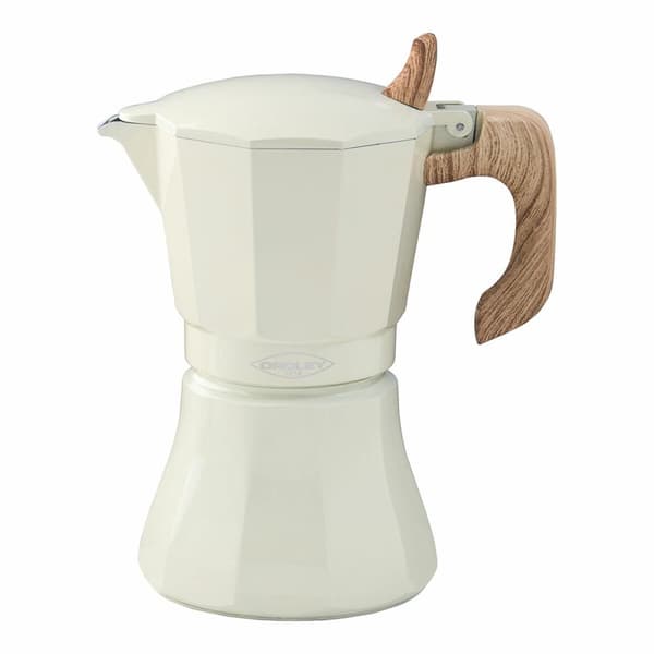 Italian Kaffekanne Oroley Petra Krem Aluminium 6 Kopper