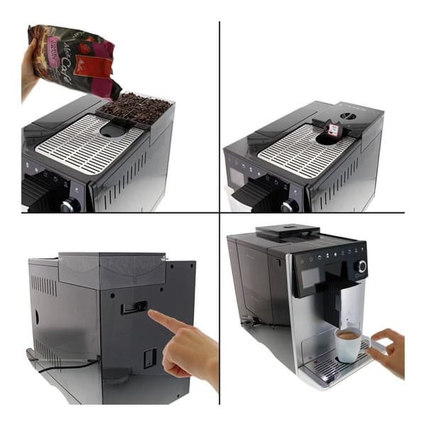 Superautomaattinen kahvinkeitin Melitta F 630-101 1400W Hopeinen 1400 W 15 bar 1,8 L