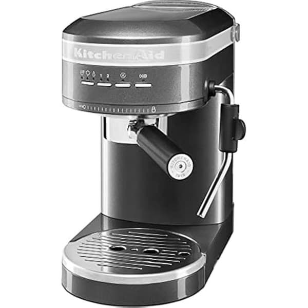 Espressomaskin - KitchenAid - Artisan - Tenngrå - 15 bar - Malet kaffe