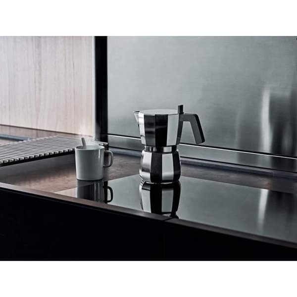 Espressobryggare - Alessi - Moka DC06/9 FM - Gjuten aluminium - 9 koppar - Design David Chipperfield