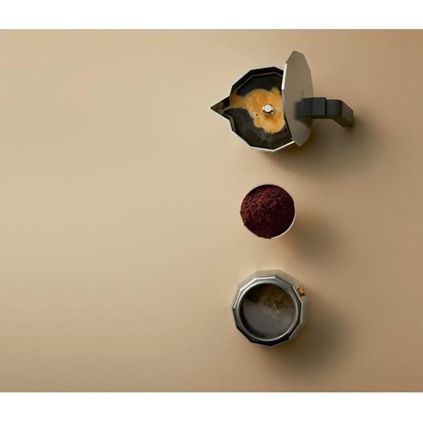 Espressobryggare - Alessi - Moka DC06/9 FM - Gjuten aluminium - 9 koppar - Design David Chipperfield