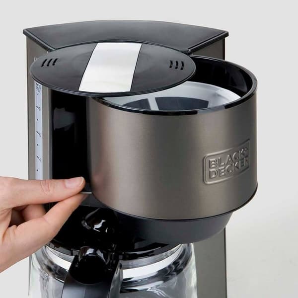 Superautomatisk kaffemaskine Black & Decker ES9200020B Sort Sølvfarvet 1000 W