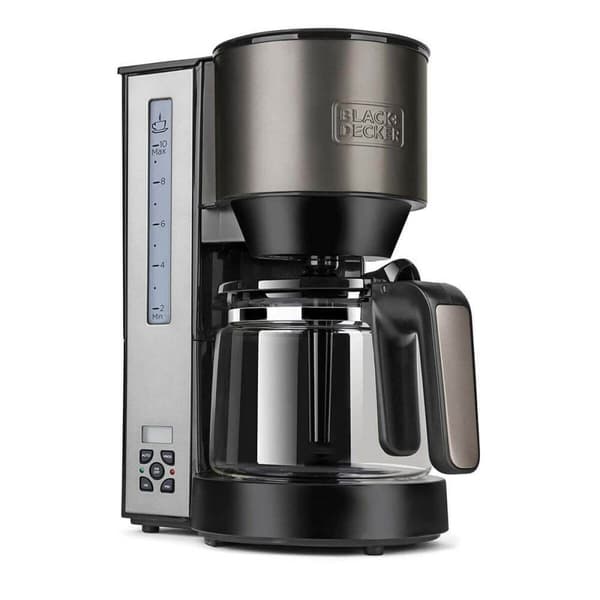 Superautomatisk kaffemaskine Black & Decker ES9200020B Sort Sølvfarvet 1000 W