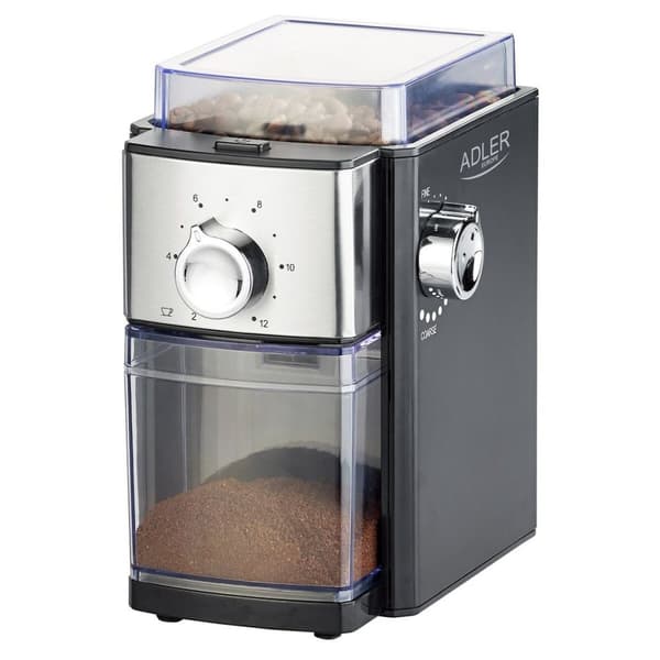 Elektrisk kværn Adler AD 4448 Sort Sølvfarvet 150 W 300 W 250 g