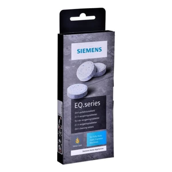 Rengöringstabletter - Siemens - TZ80001B - 100 % kompatibla - 2 i 1 - Vit