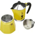 Miniatyrbild 2 av 4: Italiensk Kaffepanna Bialetti Rainbow Gul Jaune Metall 6 Koppar