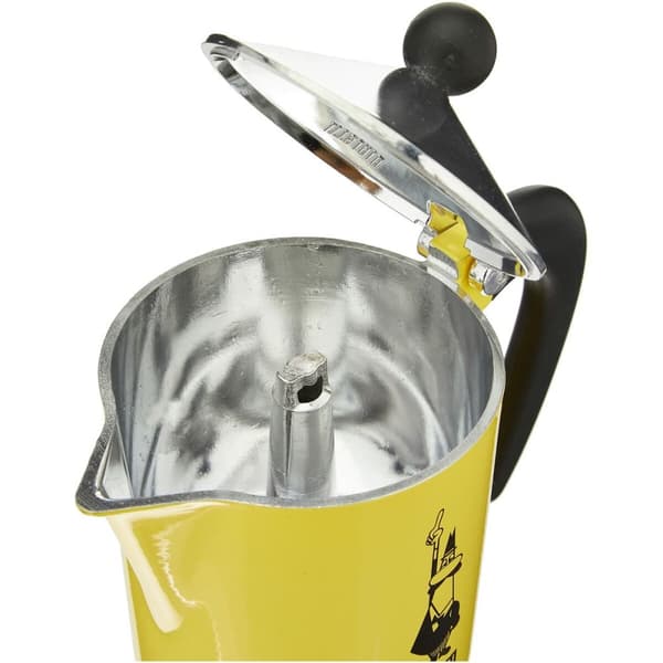 Italiensk Kaffekande Bialetti Rainbow Gul Jaune Metal 6 Kopper