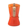Miniatyrbild 3 av 3: Italiensk Kaffepanna Oroley Petra Orange Aluminium 6 Koppar