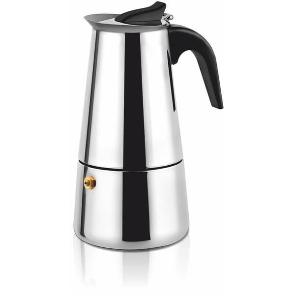 Italiensk Kaffepanna Haeger CP-06S.001A Svart Rostfritt stål 6 Koppar