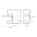 Miniatyrbillede 9 af 9: Hurtig manuel kaffemaskine EDM 07707 Sort 2 Skodelice 1,3 L