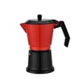 Miniatyrbild 1 av 5: Italiensk Kaffepanna Feel Maestro MR-1657-9 Svart Röd Aluminium 450 ml 9 Koppar