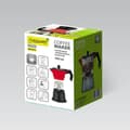 Miniatyrbild 5 av 6: Italiensk Kaffepanna Feel Maestro MR-1657-6 Svart Röd Aluminium 300 ml 6 Koppar