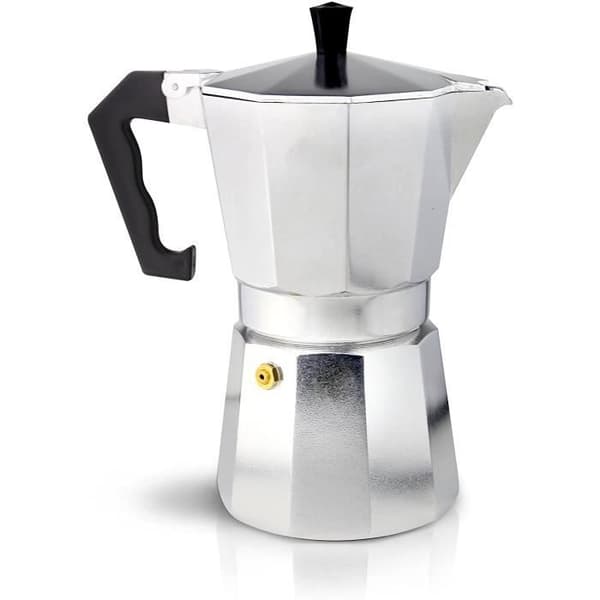 Café Olé Café Ole Italiensk kaffebryggare i aluminium 3 koppar 6 koppar (240 ml) 6 koppar (240 ml). -ECM-06