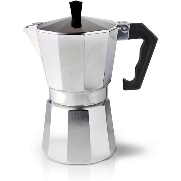 Café Olé Café Ole Italiensk kaffebryggare i aluminium 3 koppar 6 koppar (240 ml) 6 koppar (240 ml). -ECM-06