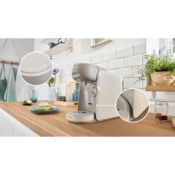 Kaffemaskin för flera drycker - BOSCH - TASSIMO - T16 Finesse vanilj - 1400 W