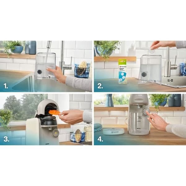 Kaffemaskin för flera drycker - BOSCH - TASSIMO - T16 Finesse vanilj - 1400 W