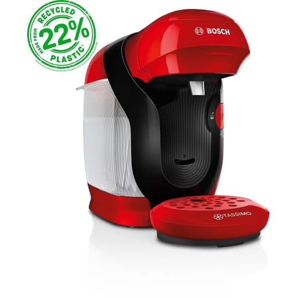 Kaffemaskin för flera drycker - BOSCH - TASSIMO - T11 Red style - 1400 W
