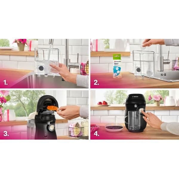 Multidrink kaffemaskin - BOSCH - TASSIMO - T10 Happy vanilj - 1400 W