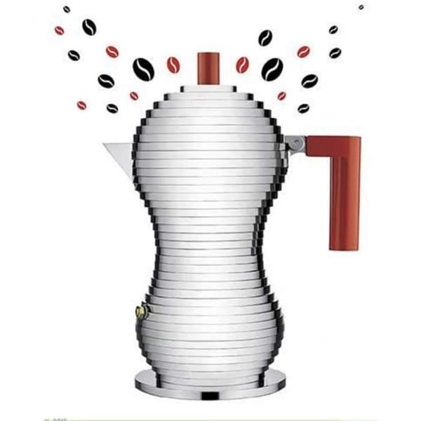 ALESSI Pulcina Induktionskaffekanna Röd