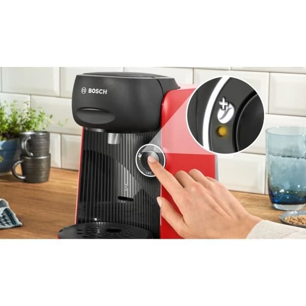 Kaffemaskin för flera drycker - BOSCH TASSIMO - TAS163E - T16 Finesse - 1400 W - 0,7 l - Röd