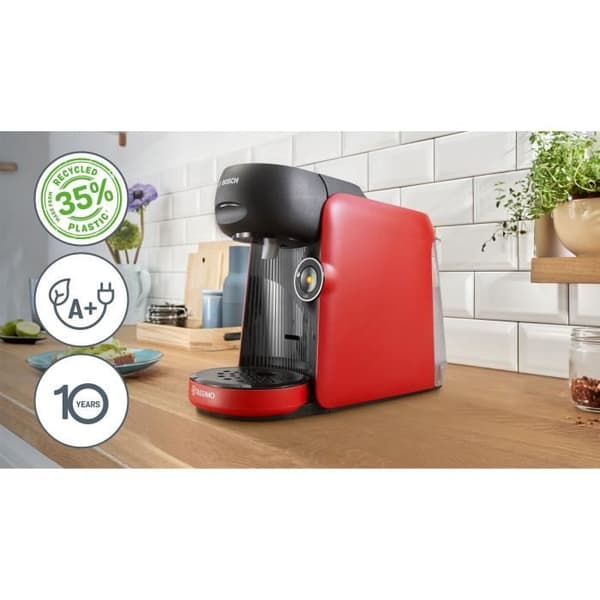 Kaffemaskin för flera drycker - BOSCH TASSIMO - TAS163E - T16 Finesse - 1400 W - 0,7 l - Röd