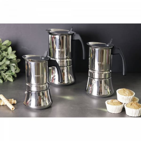Italian Kaffekanne Fagor Svart Rustfritt stål 60 ml
