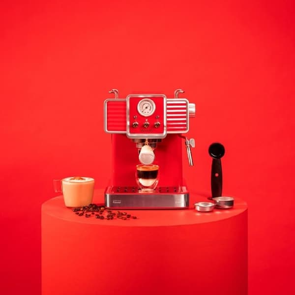 Cecotec Espresso Maskin Power Espresso 20 Traditionell Ljus Röd