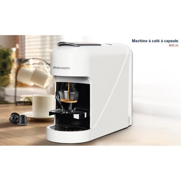 Kapselkaffemaskin - ARTHUR MARTIN - AMN230B - Espresso &amp; Lungo - Snabb förberedelse