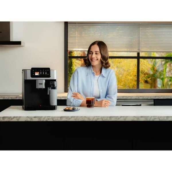 Superautomatisk kaffemaskine BEKO CEG7348X Sort Grå Sølvfarvet