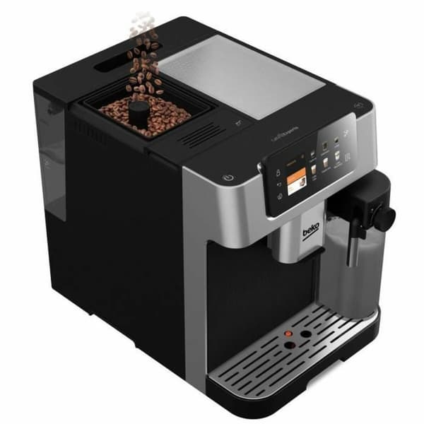 Superautomatisk kaffemaskine BEKO CEG7348X Sort Grå Sølvfarvet