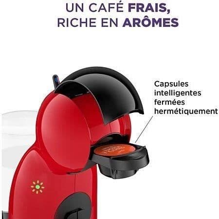 Maskin för kapselkaffe KRUPS Dolce Gusto Piccolo XS KP1A3510 - 15 bar - Svart och röd