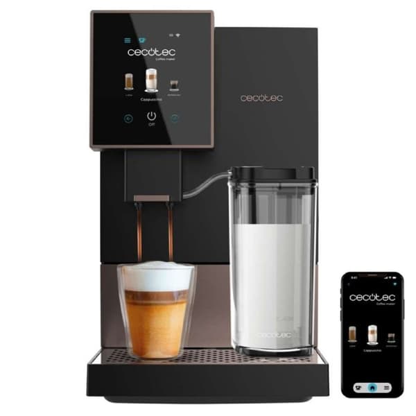 Cecotec superautomatisk kaffemaskin Cremmaet Compactccino Connected Black Rose