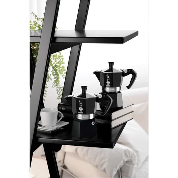 Bialetti espressomaskin för 6 koppar, aluminium, svart, 30 x 20 x 15 cm - 4953