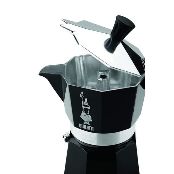 Bialetti espressomaskin för 6 koppar, aluminium, svart, 30 x 20 x 15 cm - 4953