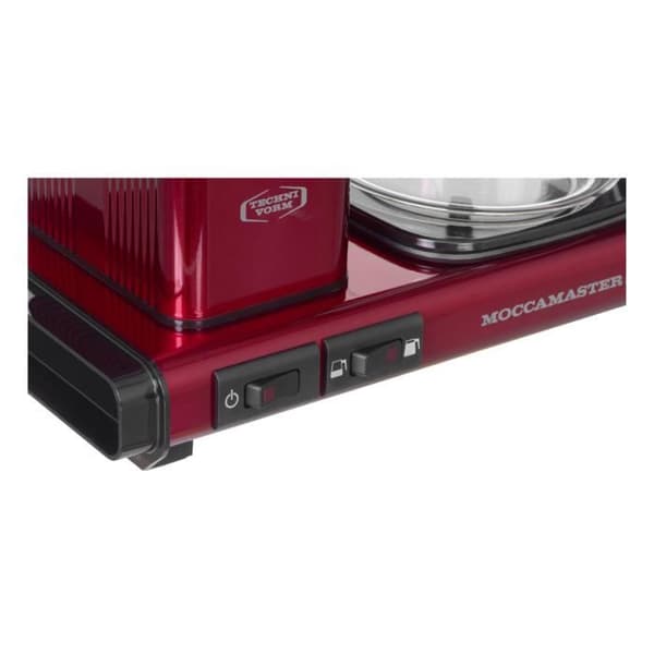MOCCAMASTER 53990 KAFFEMASKIN AV METALL, ALUMINIUM, 1,25 LITER, RÖD