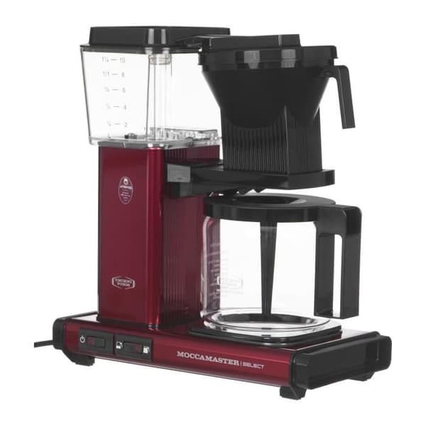 MOCCAMASTER 53990 KAFFEMASKIN AV METALL, ALUMINIUM, 1,25 LITER, RÖD
