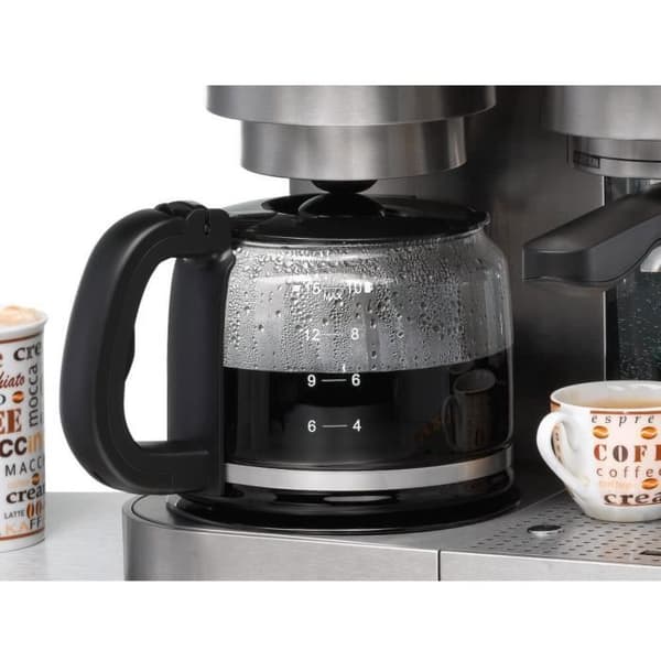 Rommelsbacher Espressomaskin EKS 3010 kaffemaskin 2-i-1 kaffemaskin 1,5 L Halvautomatisk