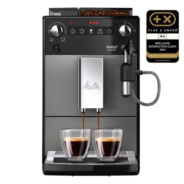Kaffemaskin - MELITTA - Avanza F270-100 - 1,5 L vattentank - 250 g böntank - 1450 W - Titangrå