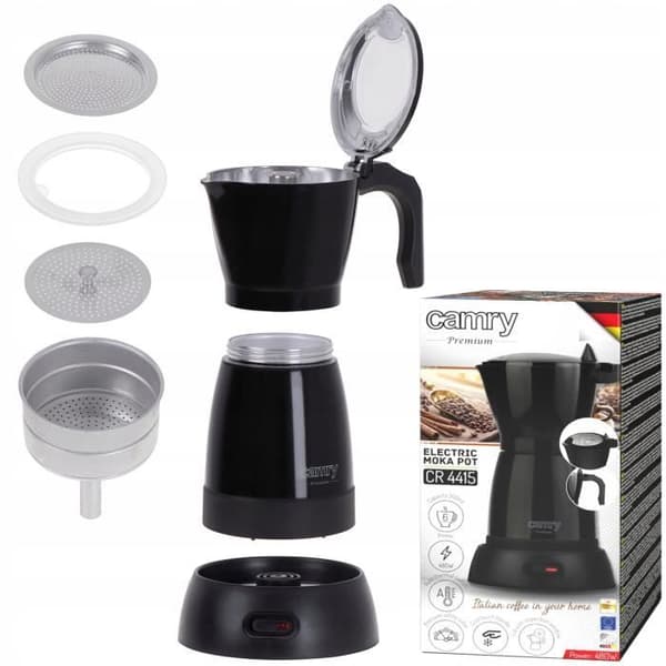 Camry Mocha CR4415 B 6-kopps elektrisk kaffebryggare