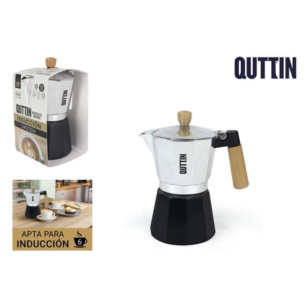 Italiensk Kaffepanna Quttin Aluminium 6 Koppar (6 antal)