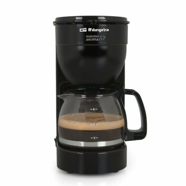 Drip Coffee Machine Orbegozo 16878 OR Sort 650 W 6 Kopper