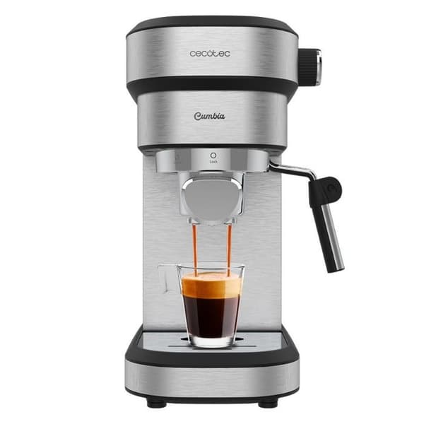 Cecotec Espressomaskin Cafelizzia 790 Steel Duo. 1350 W, Espressos och Cappuccinos, Thermoblock, 20 Bar, Filter för Kapslar