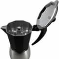Miniatyrbillede 2 af 5: Italiensk Kaffekande Menastyl Aluminium 9 Kopper 6 Kopper