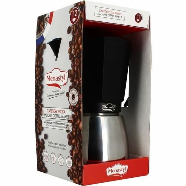 Italian Kaffekanne Menastyl Aluminium 12 Kupit (12 enheter)
