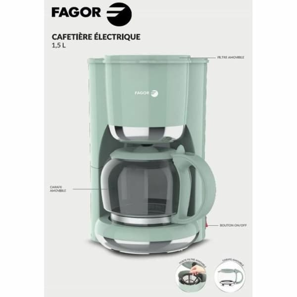 Drip Coffee Machine Fagor FG1560 1,5 L 12 Skodelice